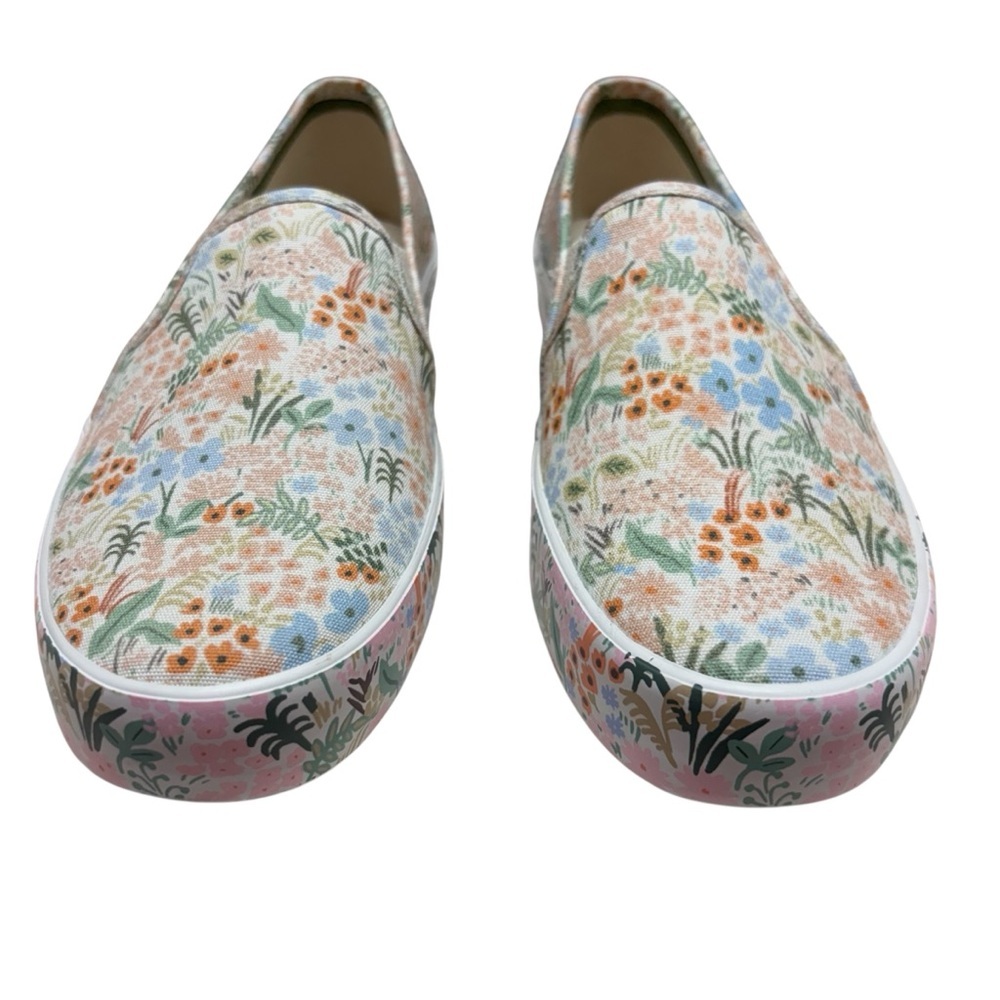 NWOT Keds x Rifle Paper Co Double Decker Meadow Sneakers Floral Casual Slip On 8 - Picture 2 of 12